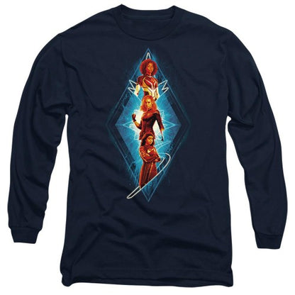 Front - The Marvels Unisex Adult Diamond Trio T-Shirt