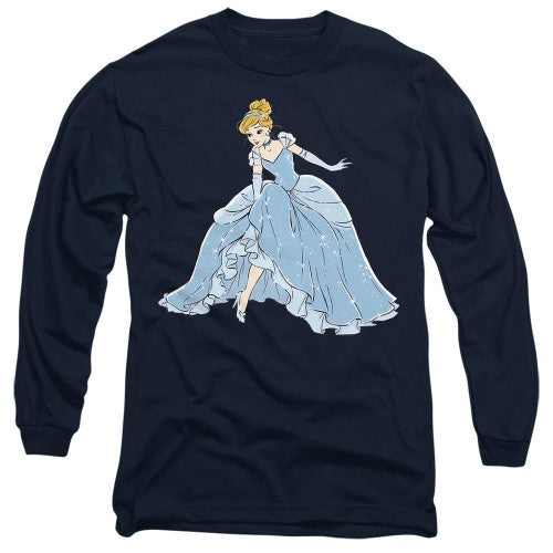 Front - Cinderella Unisex Adult Sparkling Princess T-Shirt