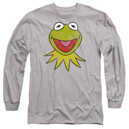 Front - The Muppets Unisex Adult Kermit Head T-Shirt