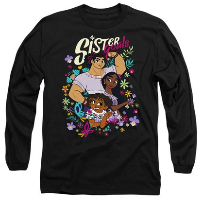 Front - Encanto Unisex Adult Sister Goals Mirabel Isabela Luisa T-Shirt