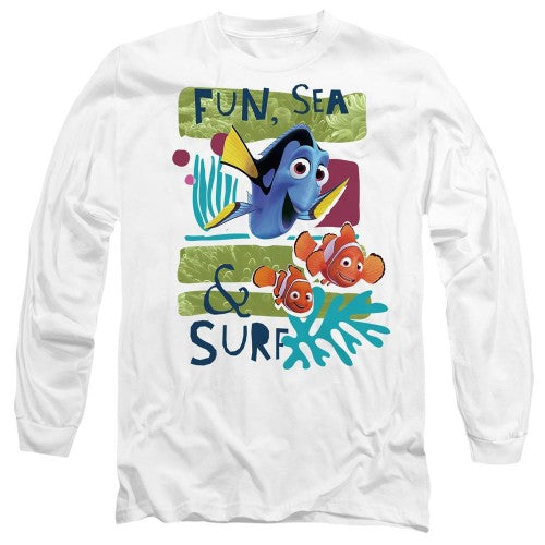 Front - Finding Nemo Unisex Adult Fun, Sea, Surf T-Shirt