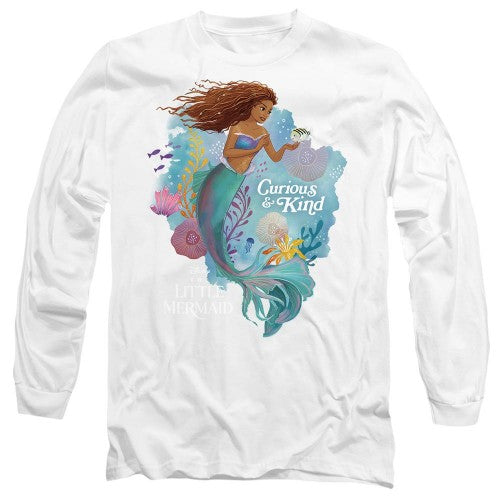 Front - The Little Mermaid Unisex Adult Curious And Kind Ariel T-Shirt