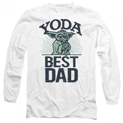 Front - Star Wars Unisex Adult Yoda Best Dad Fathers Day T-Shirt