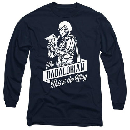 Front - Star Wars Unisex Adult Dadalorian Star Wars: The Mandalorian Fathers Day T-Shirt