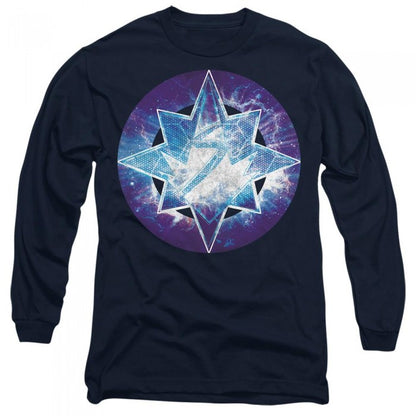 Front - The Marvels Unisex Adult Galaxy Logo T-Shirt