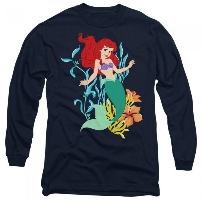 Front - The Little Mermaid Unisex Adult Ariel Kelp T-Shirt