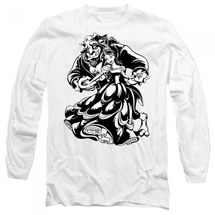 Front - Beauty And The Beast Unisex Adult Dance T-Shirt