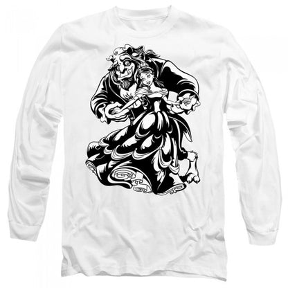 Front - Beauty And The Beast Unisex Adult Dance T-Shirt