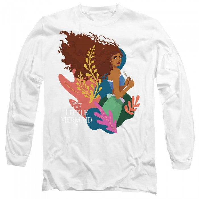 Front - The Little Mermaid Unisex Adult Coral Beauty Ariel T-Shirt