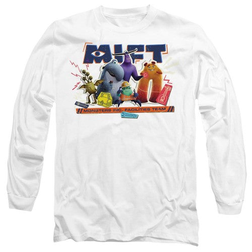 Front - Monsters at Work Unisex Adult Monsters Inc Facilities Team T-Shirt