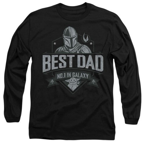 Front - Star Wars Unisex Adult Best Dad Star Wars: The Mandalorian Fathers Day T-Shirt