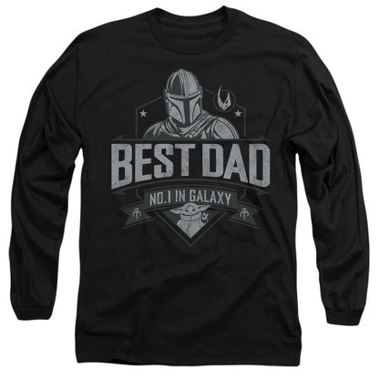 Front - Star Wars Unisex Adult Best Dad Star Wars: The Mandalorian Fathers Day T-Shirt