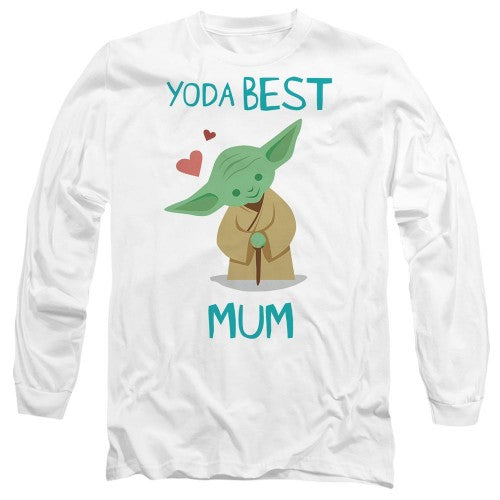 Front - Star Wars Unisex Adult Yoda Best Mum Mothers Day T-Shirt