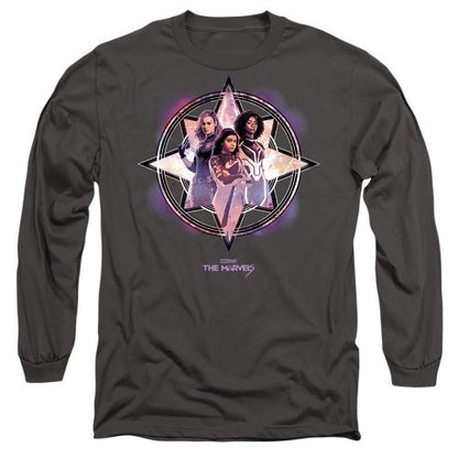 Front - The Marvels Unisex Adult Cosmic Heroes T-Shirt