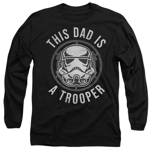 Front - Star Wars Unisex Adult Dad Is A Trooper Fathers Day T-Shirt