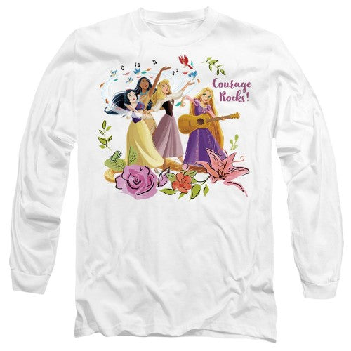 Front - Disney Princess Unisex Adult Snow White Pocahontas Sleeping Beauty T-Shirt
