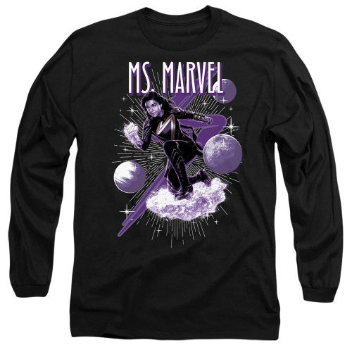 Front - The Marvels Unisex Adult Cosmic Ms Marvel T-Shirt