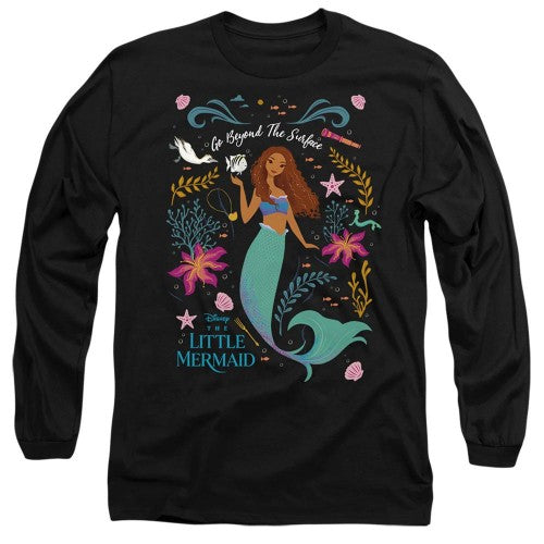 Front - The Little Mermaid Unisex Adult Go Beyond The Surface Ariel T-Shirt