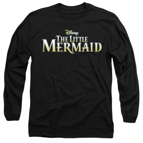 Front - The Little Mermaid Unisex Adult Logo T-Shirt