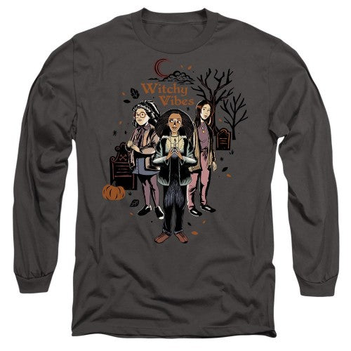 Front - Hocus Pocus 2 Unisex Adult Witchy Vibes Becca Izzy Cassie T-Shirt