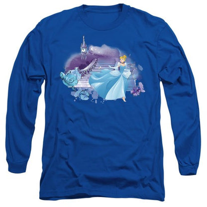 Front - Cinderella Unisex Adult Staircase T-Shirt