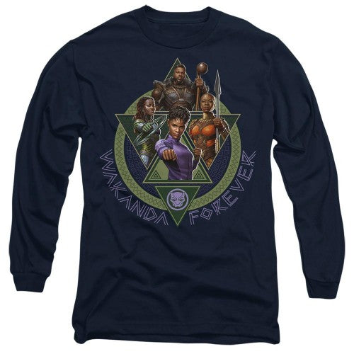Front - Black Panther: Wakanda Forever Unisex Adult Shuri Okoye Nakia M´baku T-Shirt