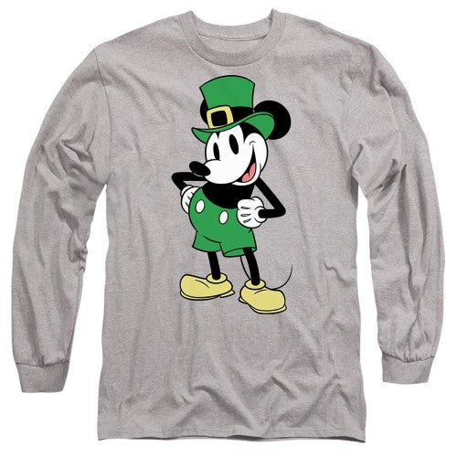 Front - Mickey Mouse Unisex Adult St Patricks Day T-Shirt