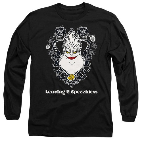 Front - Disney Villains Unisex Adult Leaving U Speechless Ursula Valentine`s Day T-Shirt