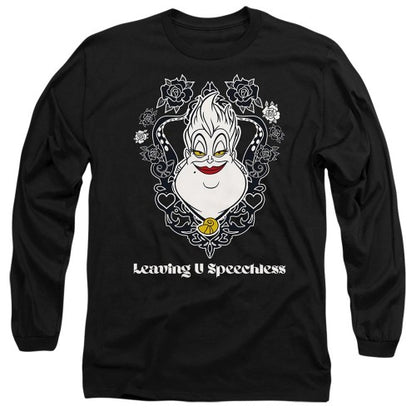 Front - Disney Villains Unisex Adult Leaving U Speechless Ursula Valentine`s Day T-Shirt
