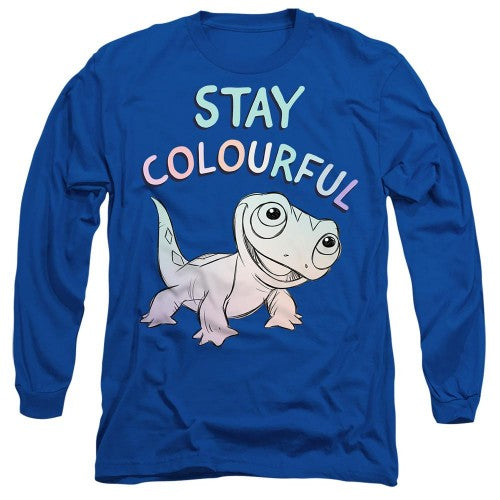 Front - Frozen Unisex Adult Stay Colourful Bruni T-Shirt