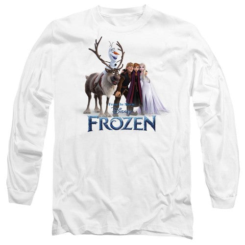 Front - Frozen Unisex Adult Group Photo T-Shirt