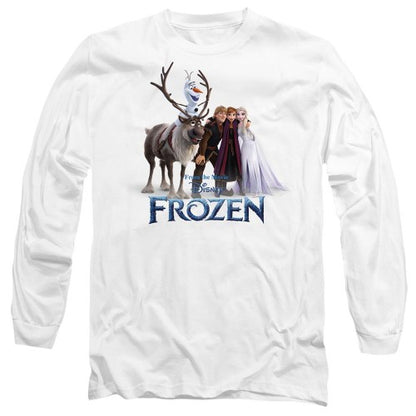 Front - Frozen Unisex Adult Group Photo T-Shirt