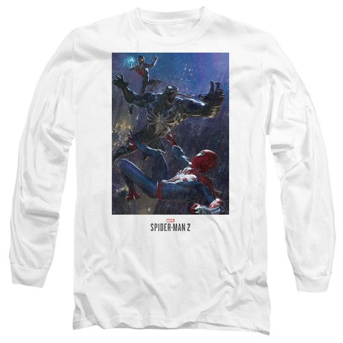 Front - Spider-Man 2 Unisex Adult Gamerverse City Fight T-Shirt