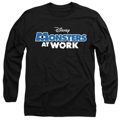 Front - Monsters at Work Unisex Adult Dark Logo T-Shirt