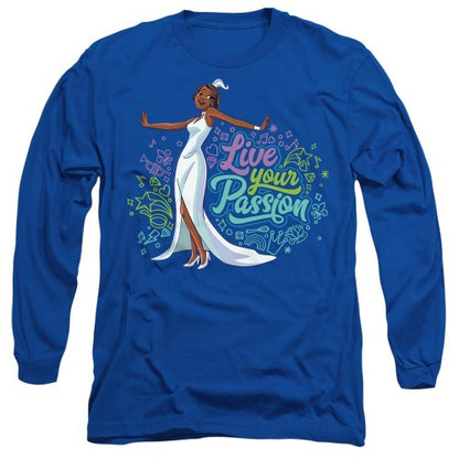 Front - The Princess and the Frog Unisex Adult Live Your Passion Tiana T-Shirt