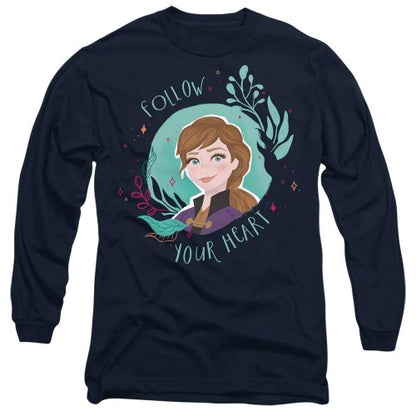 Front - Frozen Unisex Adult Follow Your Heart Anna T-Shirt