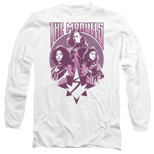 Front - The Marvels Unisex Adult Quantum Heroes T-Shirt