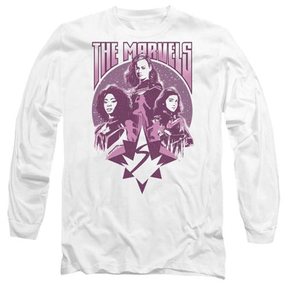 Front - The Marvels Unisex Adult Quantum Heroes T-Shirt
