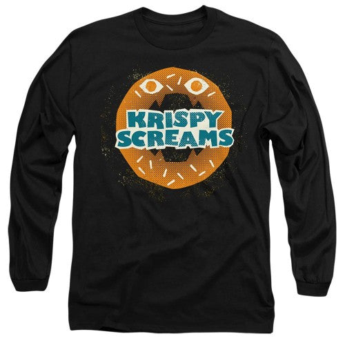 Front - Monsters at Work Unisex Adult Krispy Screams Doughnut T-Shirt