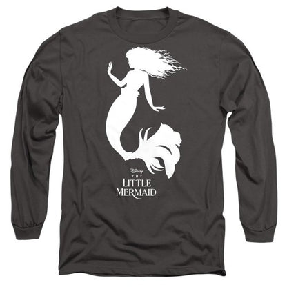 Front - The Little Mermaid Unisex Adult Ariel Silhouette T-Shirt