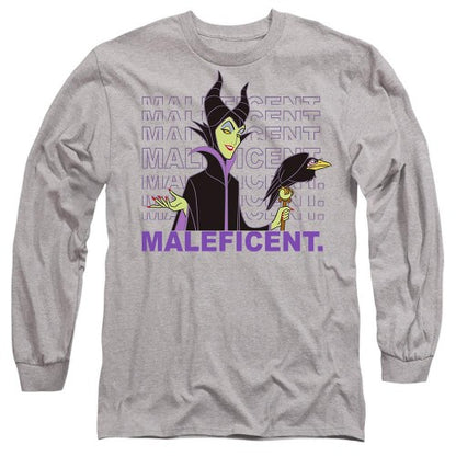 Front - Disney Villains Unisex Adult Maleficent Repeat Name T-Shirt