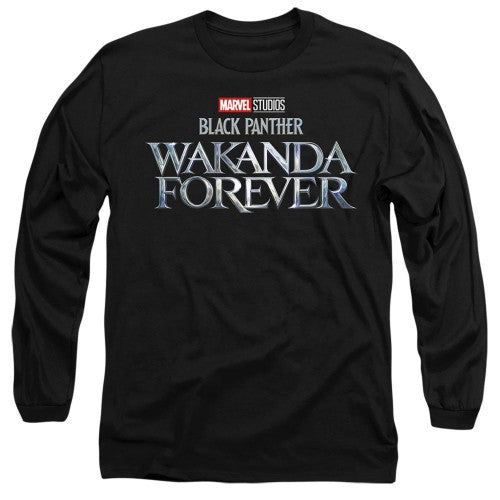Front - Black Panther: Wakanda Forever Unisex Adult Logo T-Shirt