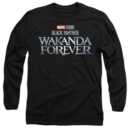 Front - Black Panther: Wakanda Forever Unisex Adult Logo T-Shirt