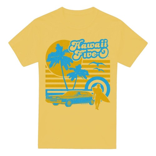 Front - Hawaii Five-0 Mens Surfer T-Shirt