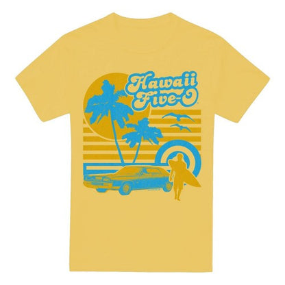 Front - Hawaii Five-0 Mens Surfer T-Shirt