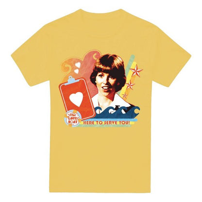 Front - The Love Boat Mens Here to Serve T-Shirt