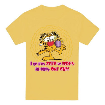 Front - Garfield Mens From Zero To Perky T-Shirt