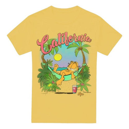 Front - Garfield Mens Beach Time T-Shirt