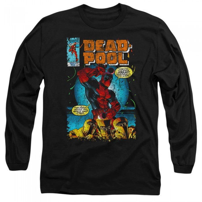 Front - Deadpool Unisex Adult Would You Want It Comic Cover T-Shirt