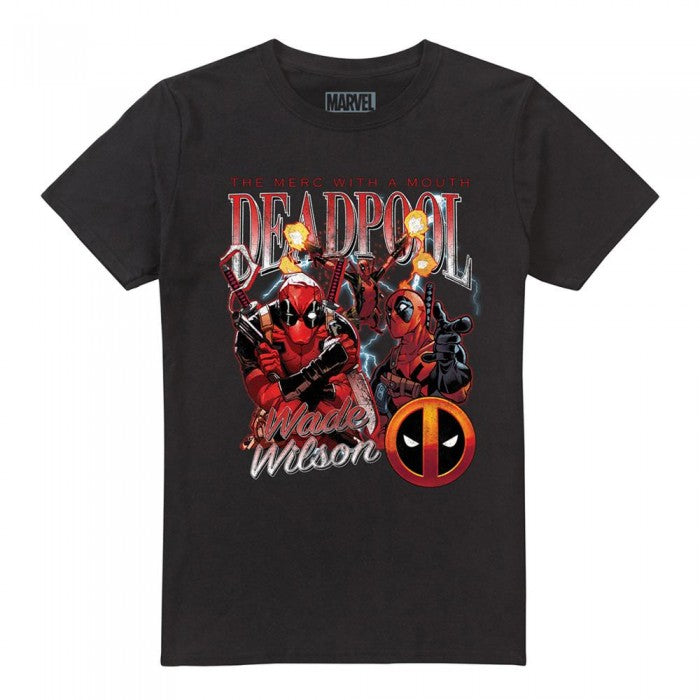 Front - Deadpool Mens Character Montage T-Shirt